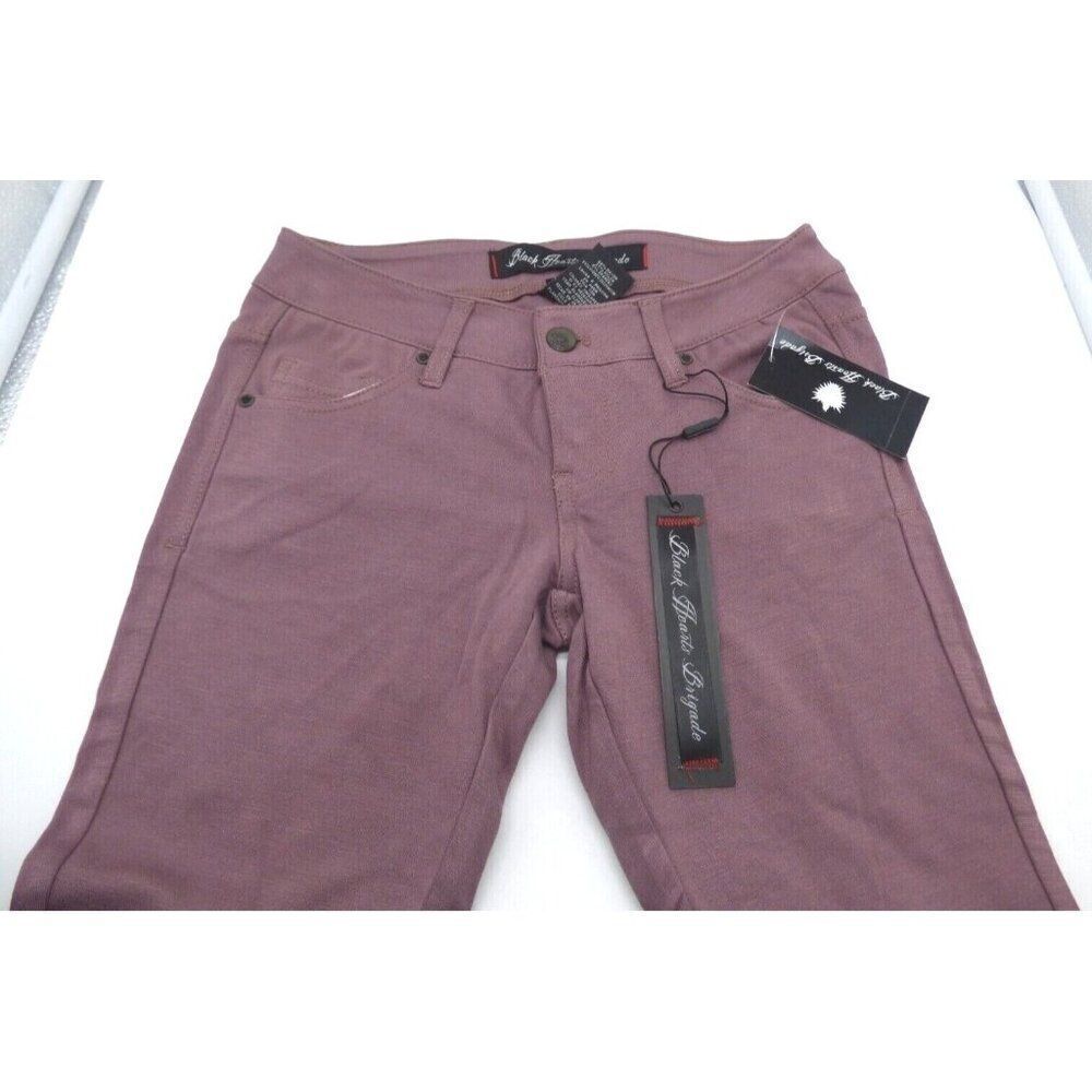 Black Hearts Brigade Women’s Ponte Pants, Mauve Wine, Size 25